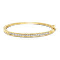 Simple Diamond Row Bangle