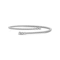 Bypass Beaded Flex Diamond Bangle