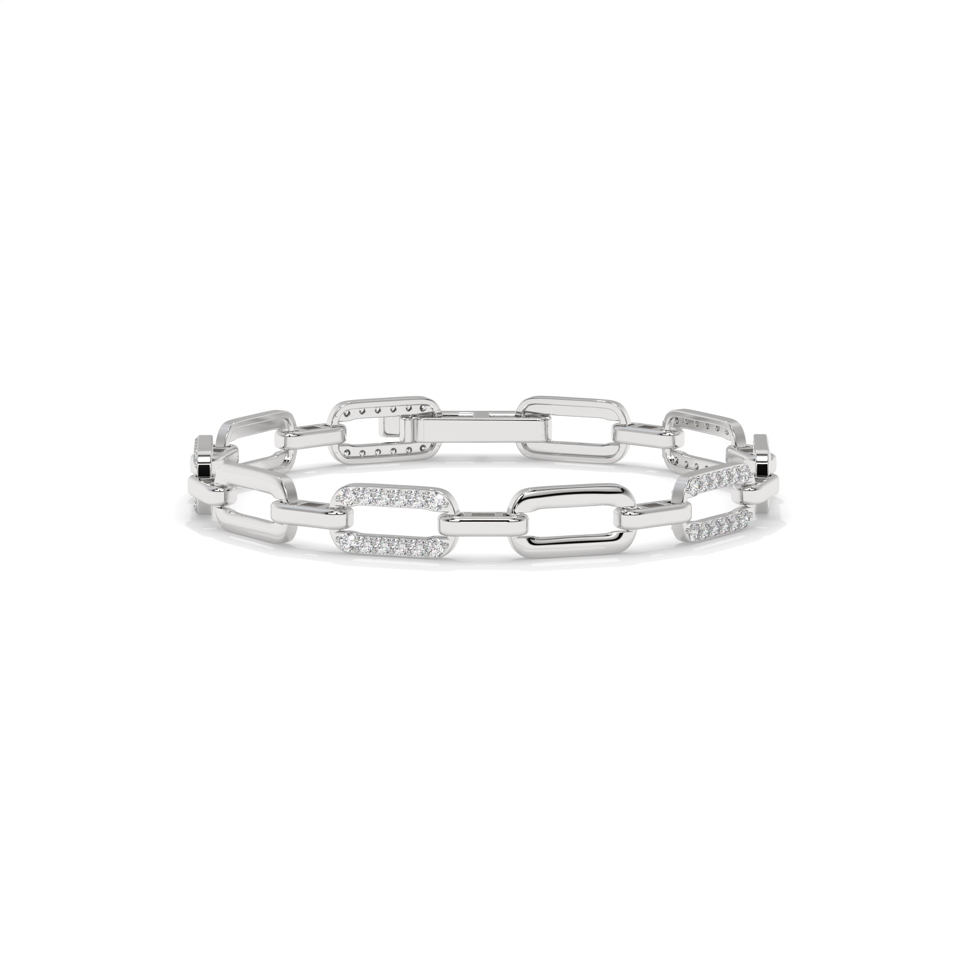 Paperclip Lab Diamond Bracelet