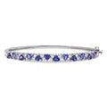Trillion Tanzanite and Diamond Bangle