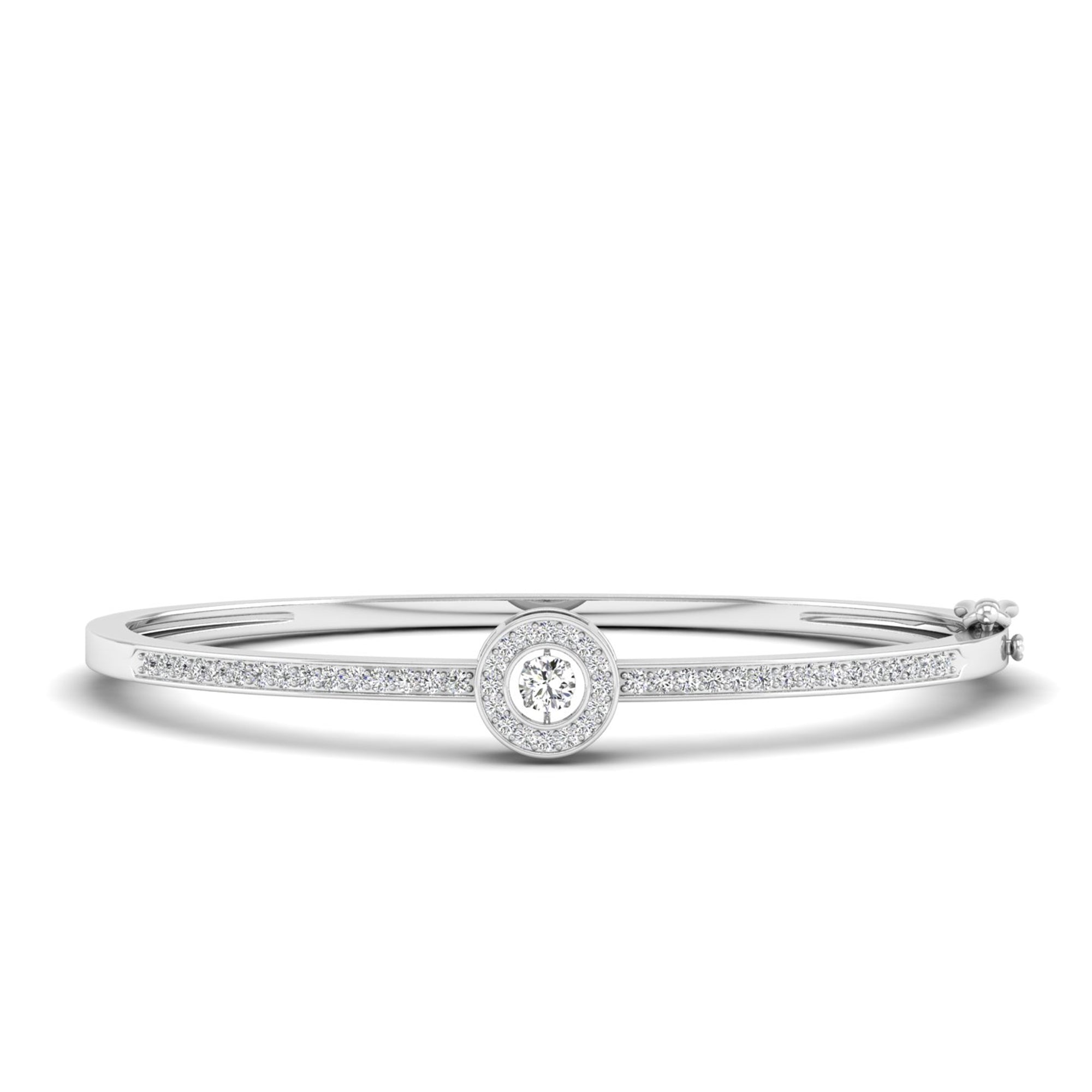 Halo Dancing Diamond Bangle