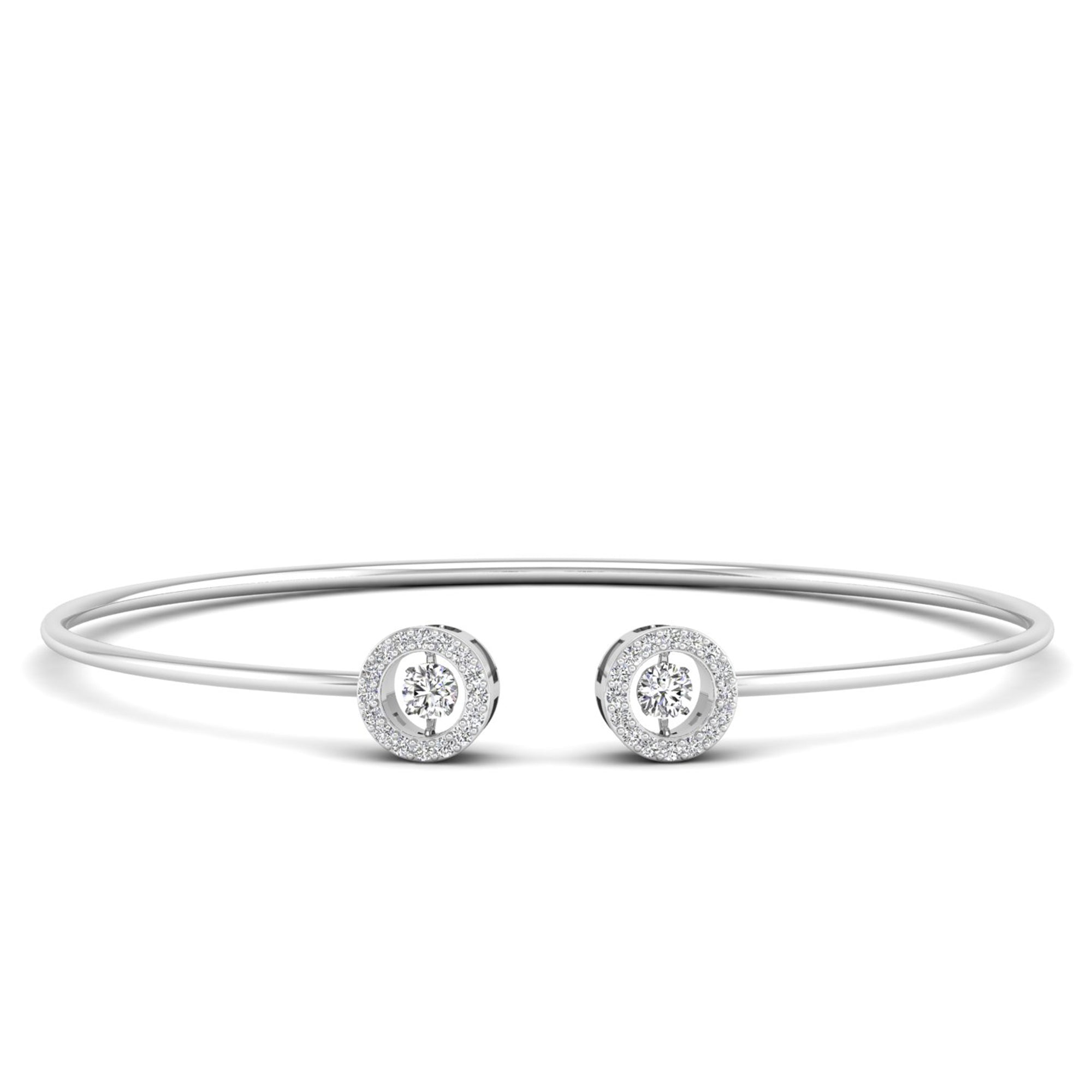 Open Cuff Flex Dancing Diamond Bangle