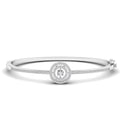 Double Halo Dancing Diamond Bangle
