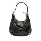 Leather Hysteria Crest Shoulder Bag