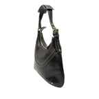 Leather Hysteria Crest Shoulder Bag