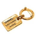 CC Gold Plated Rue Cambon Tag Brooch