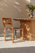 Aira Outdoor Stackable Teak Dining Chair