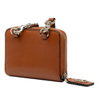 Leather VLogo Wallet On Strap