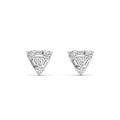 Triangle-Shaped Diamond Stud Earrings