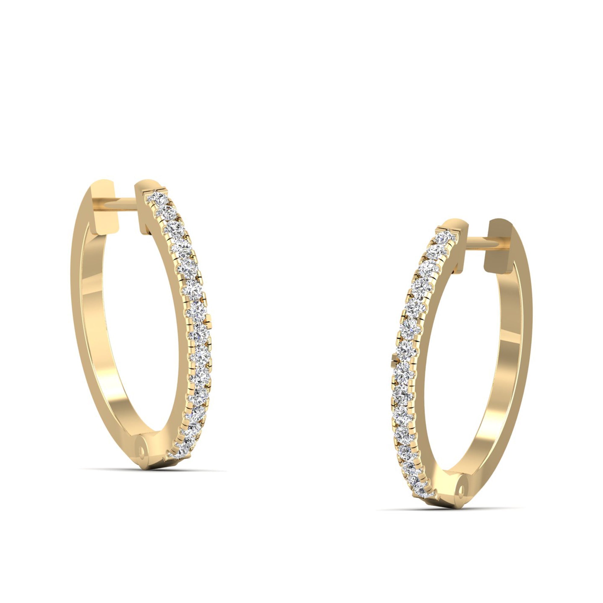 Diamond Hoop Earrings