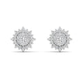 Sunburst Diamond Stud Earrings