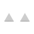 Diamond Pavé Triangle Stud Earrings