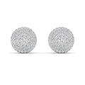 Double Frame Diamond Stud Earrings