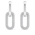 Pavé Paperclip Diamond Earrings