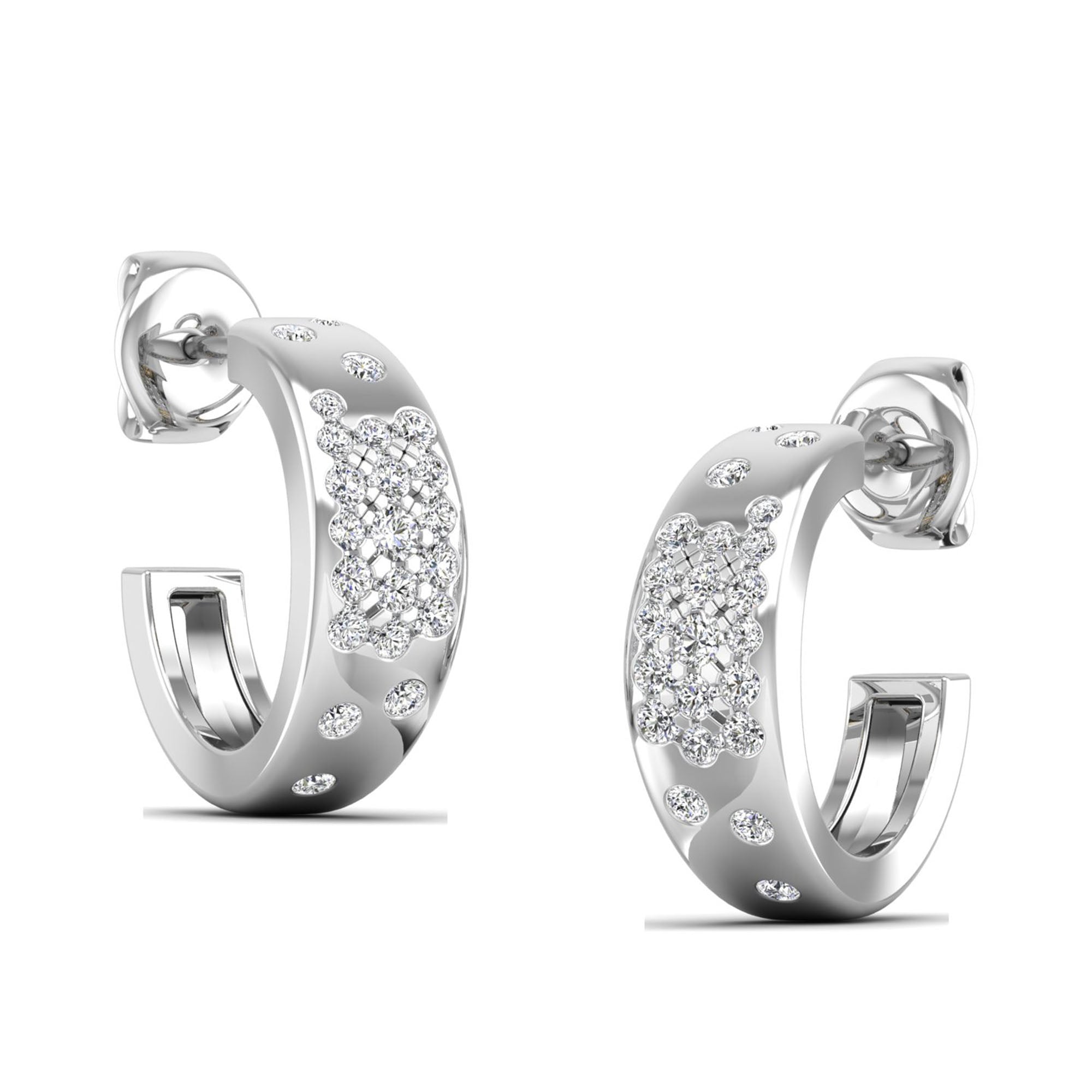 Confetti Diamond Hoops