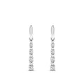 Alternating Diamond Drop Earrings