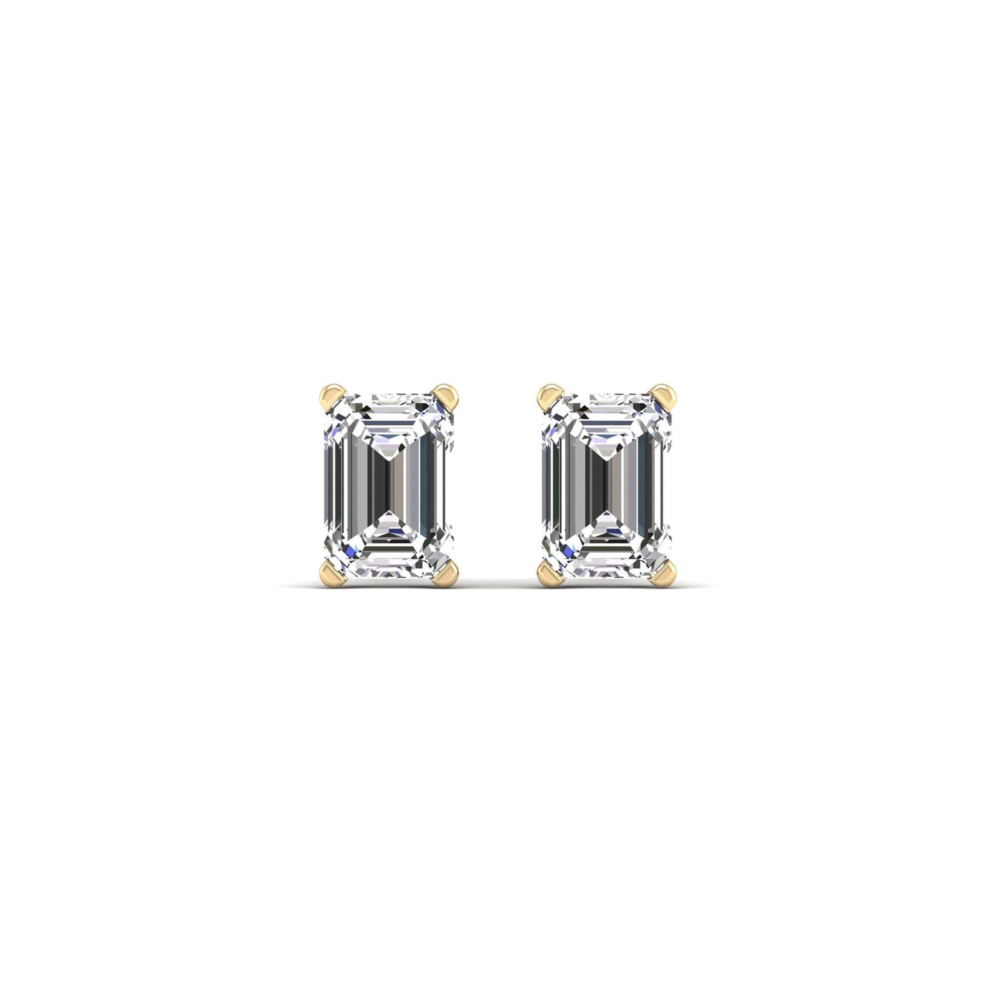 Emerald Lab Diamond Studs
