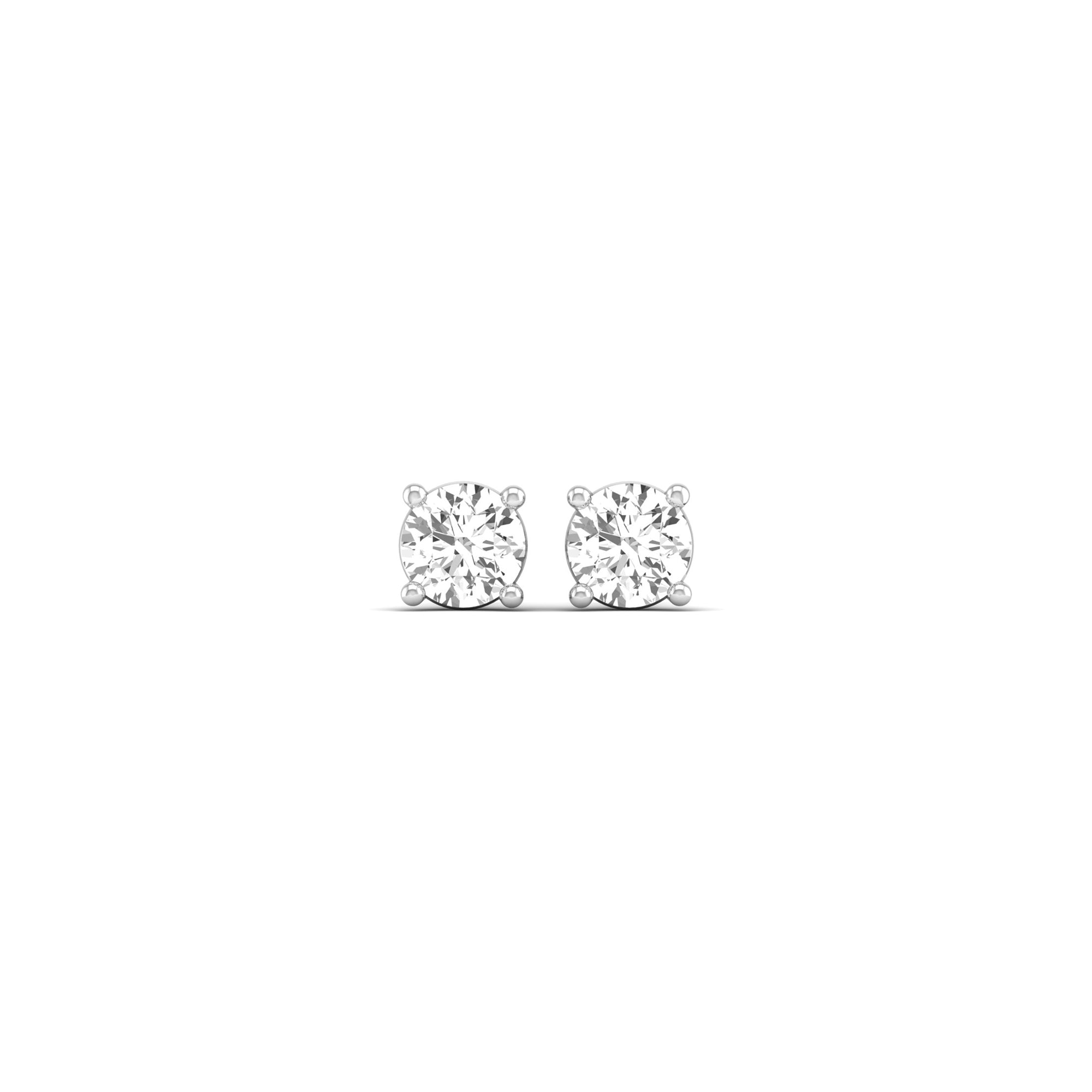 Classic Round 4-Prong Lab Diamond Studs