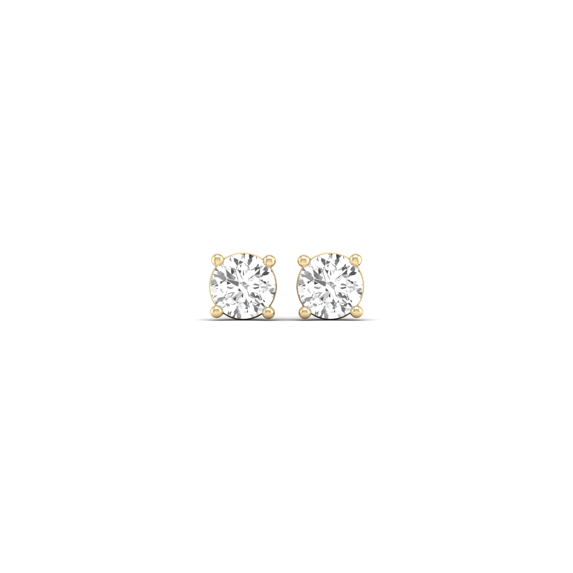 Classic Round 4-Prong Diamond Studs