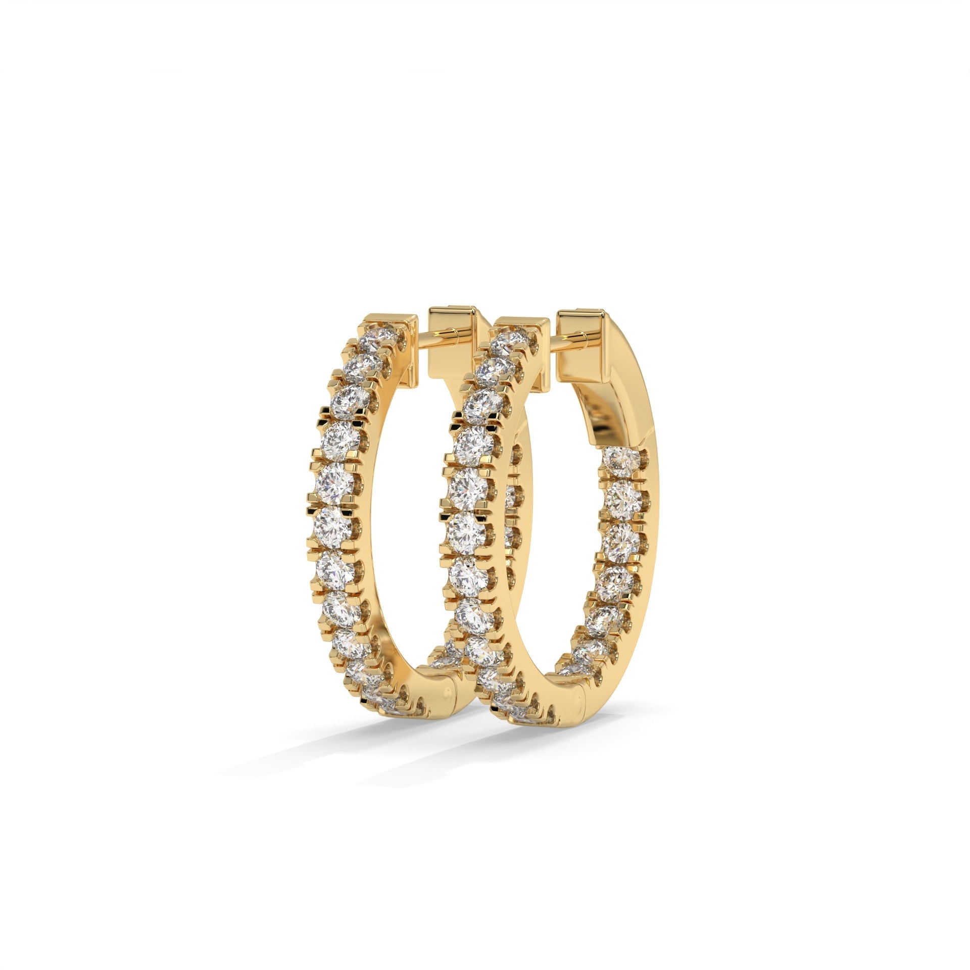 Inside-Out Diamond Hoops