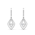 Double Drop Dancing Diamond Dangle Earrings
