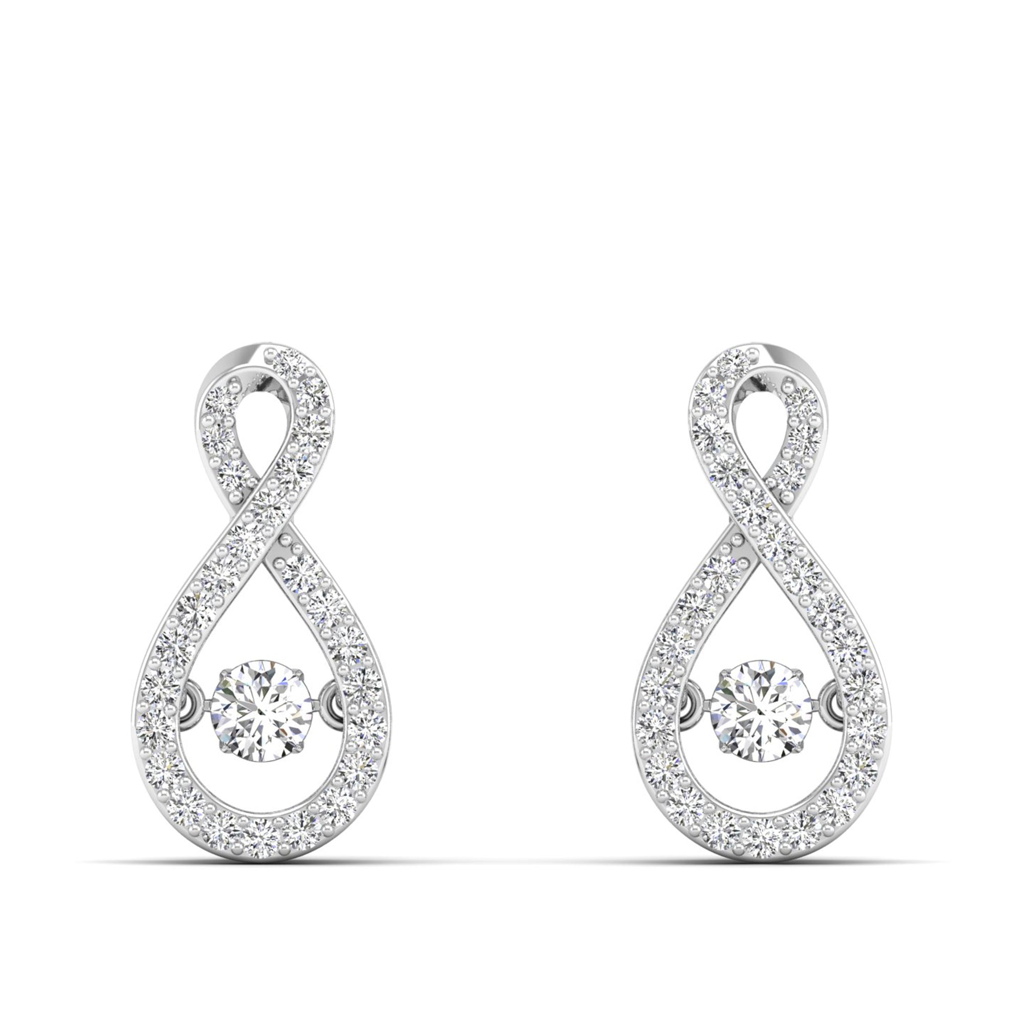 Infinity Dancing Diamond Earrings