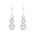Twinkling Double Infinity Dangle Dancing Earrings