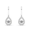 Pear Shaped Miracle Dangle Dancing Earrings