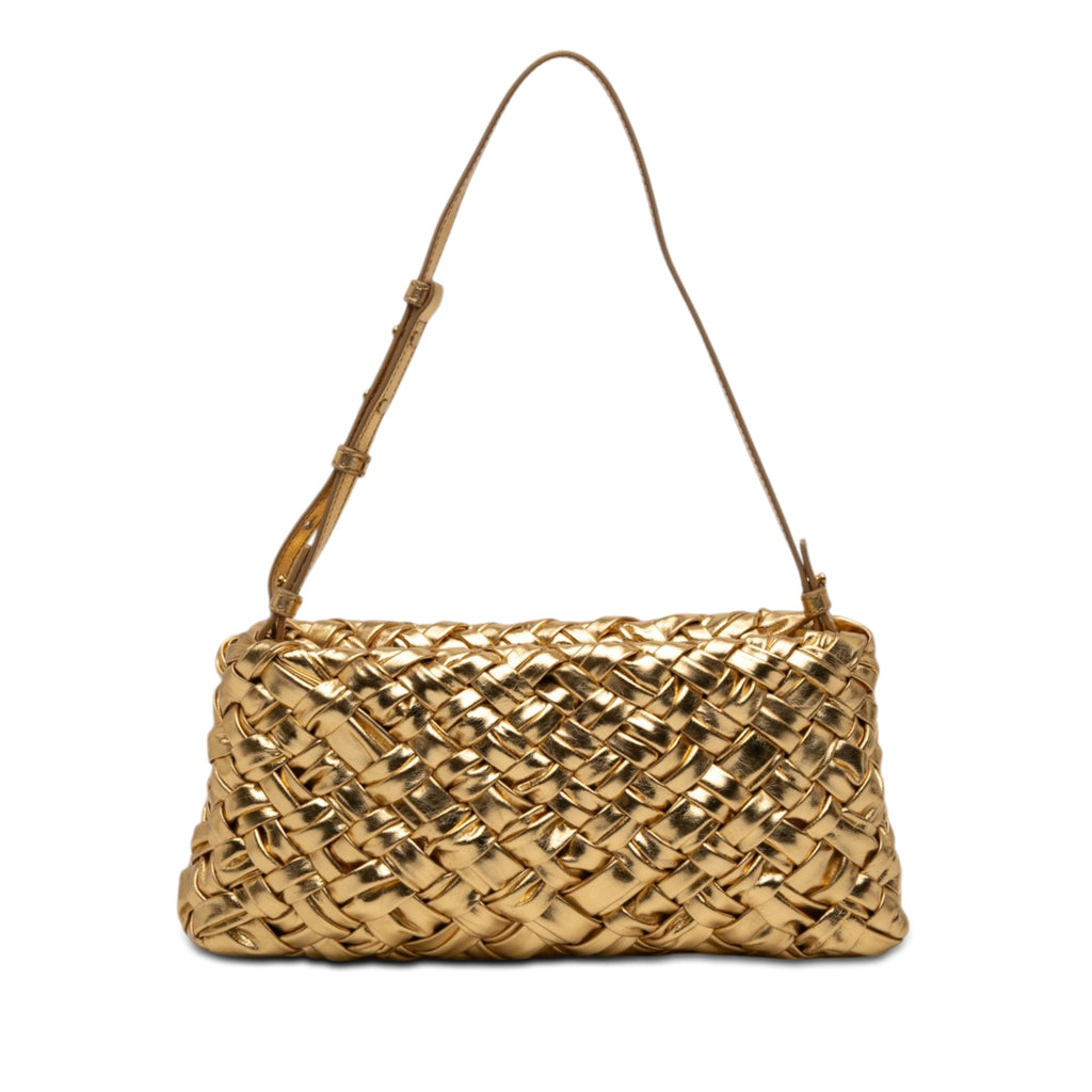 Metallic Lambskin Intrecciato Kalimero Cha Cha Shoulder Bag