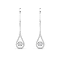 Tear Drop Cluster Dangle Dancing Earrings