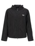 Y-3 Tech Fabric Logo Hoodie — Black