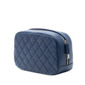 Large Quilted Lambskin Curvy Cosmetic Pouch