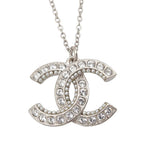 CC Brass Strass and Faux Pearl Pendant Necklace