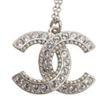 CC Brass Strass and Faux Pearl Pendant Necklace