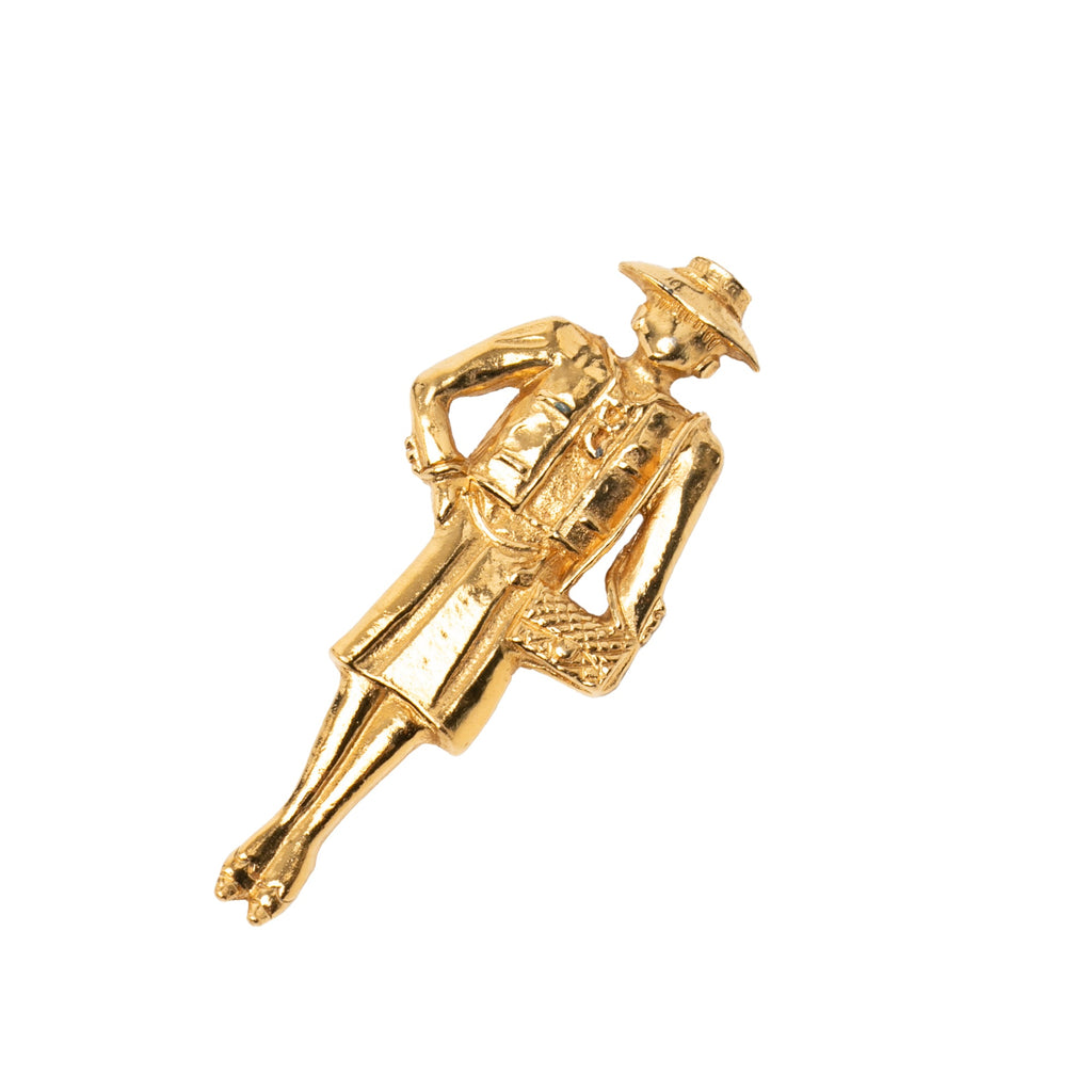 Gold Plated Coco Mademoiselle Pin Brooch