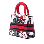 Medium Embroidered Canvas Cupidon Lady D Lite