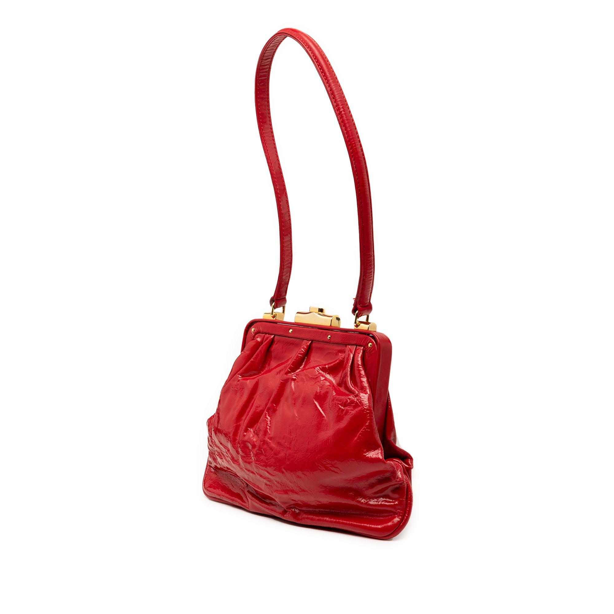 Patent Frame Shoulder Bag