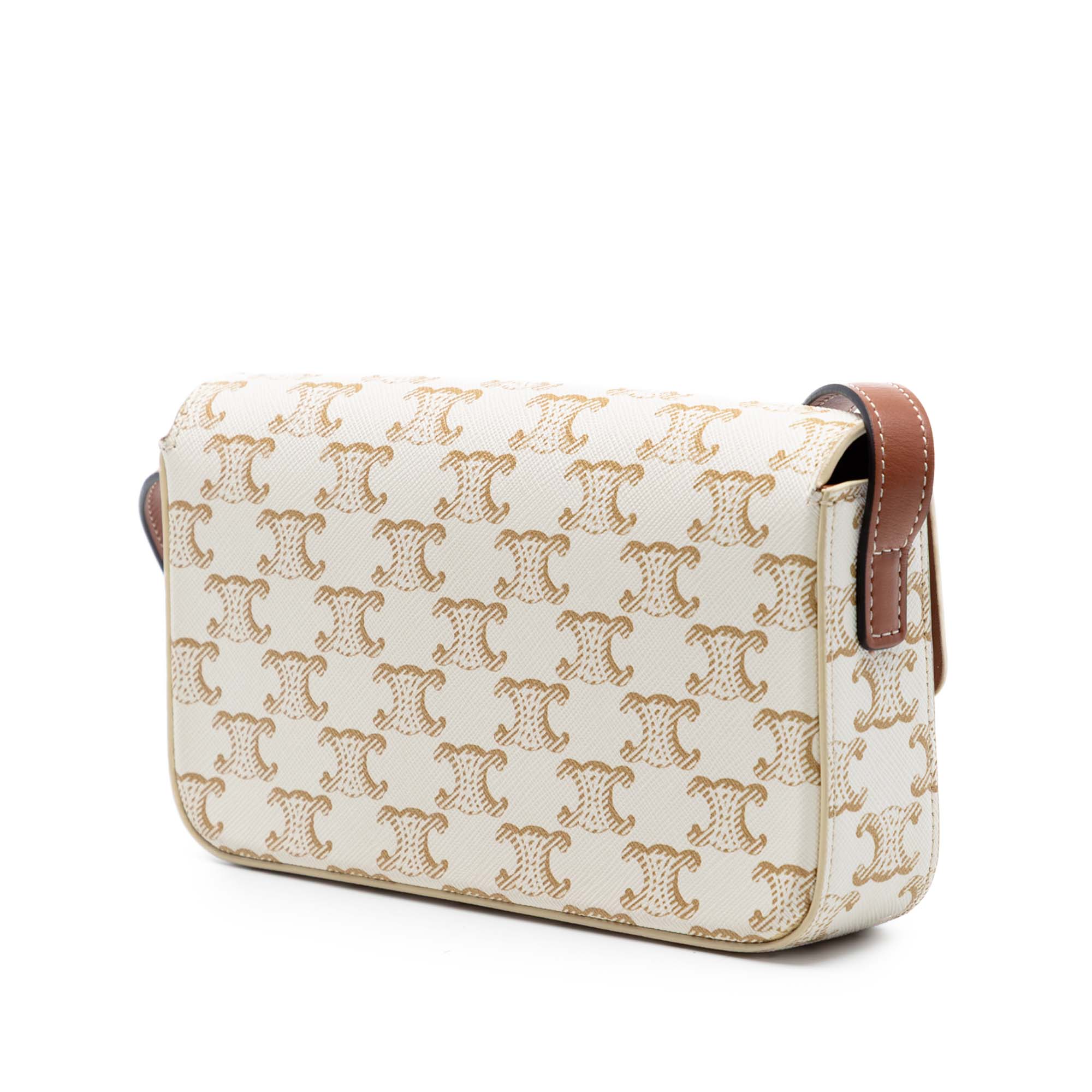 Triomphe Coated Canvas Claude Shoulder Bag