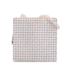 Tweed and Resin Zipped Shopping Bag