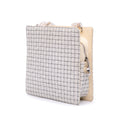 Tweed and Resin Zipped Shopping Bag