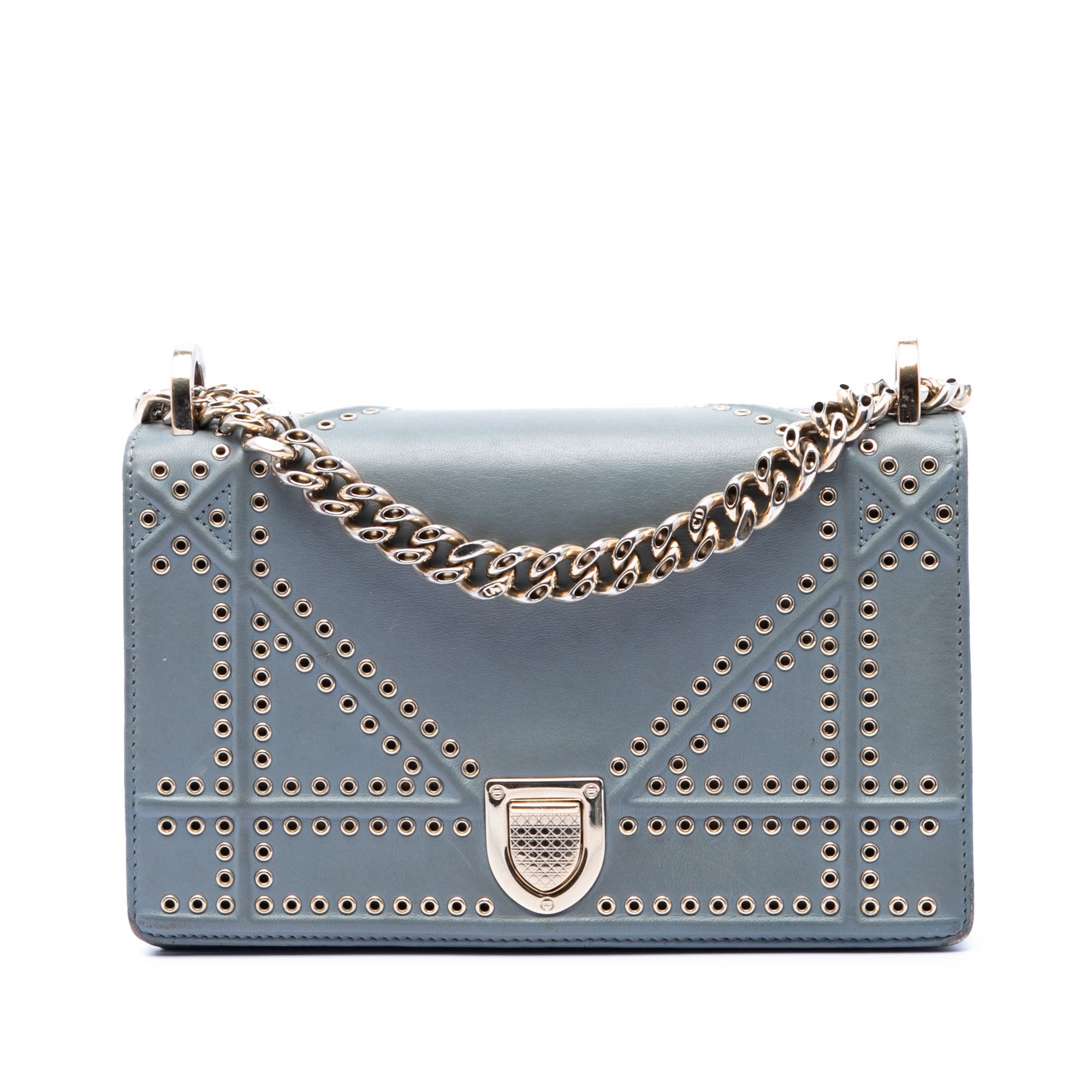 Small Studded Calfskin Diorama Crossbody