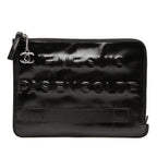 Distressed Calfskin Je Ne Suis Pas En Solde Clutch
