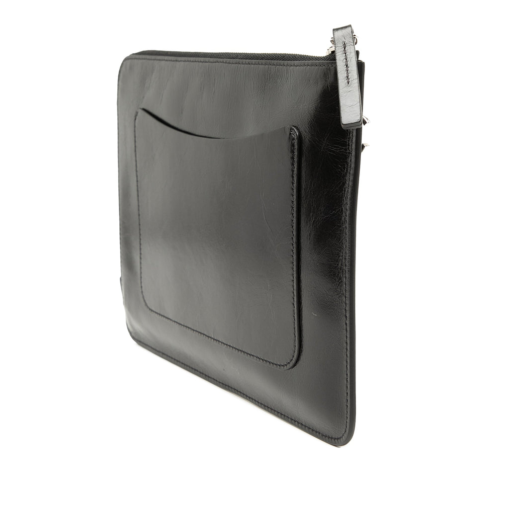Distressed Calfskin Je Ne Suis Pas En Solde Clutch