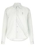 Kiko Kostadinov Double-Striped Cotton Shirt — White