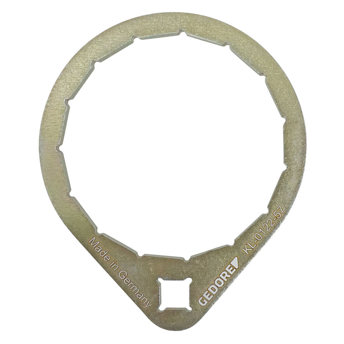 GEDORE Automotive KL-0122-57 - Toma de filtro de aceite, Tamaño (waf) 74,5mm, 15 planos