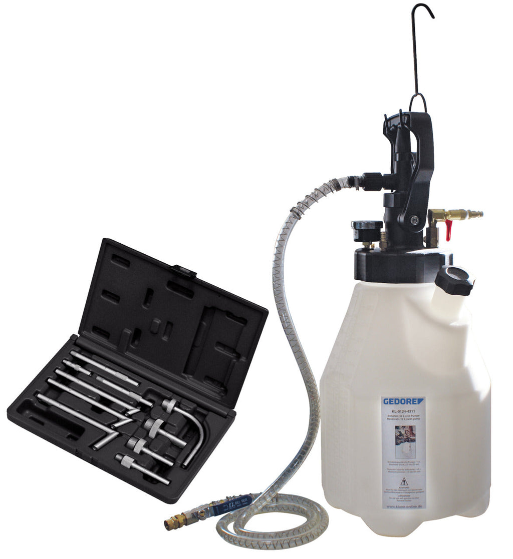 GEDORE Automotive KL-0124-43 - Bomba de aceite con depósito, 12 litros