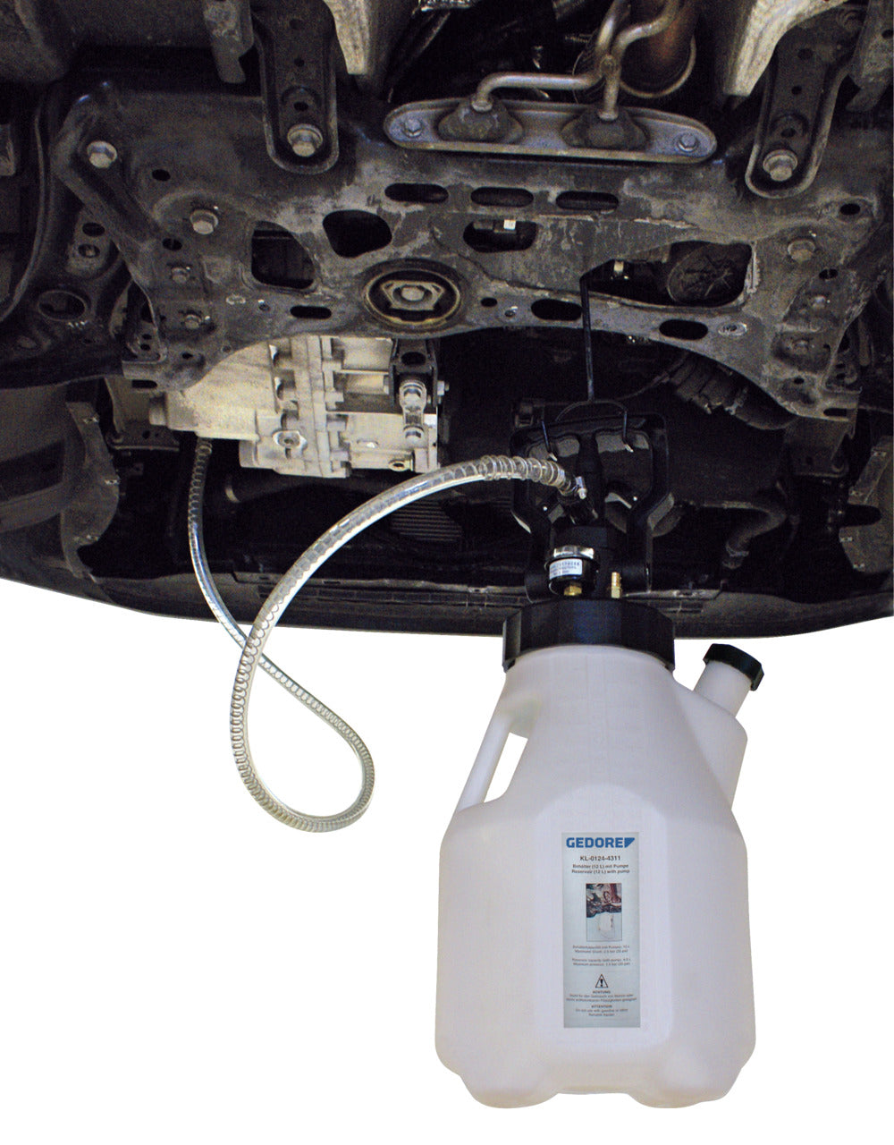 GEDORE Automotive KL-0124-43 - Bomba de aceite con depósito, 12 litros