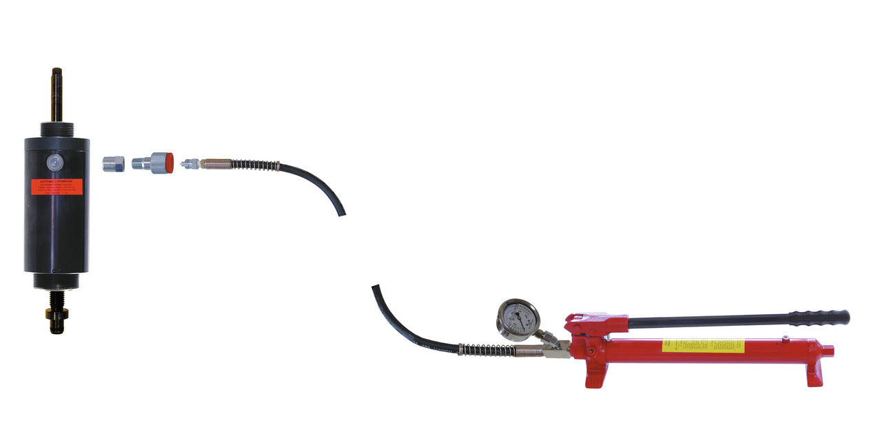 GEDORE Automotive KL-0215-35 M25 - Bomba manual hidráulica con manómetro.
