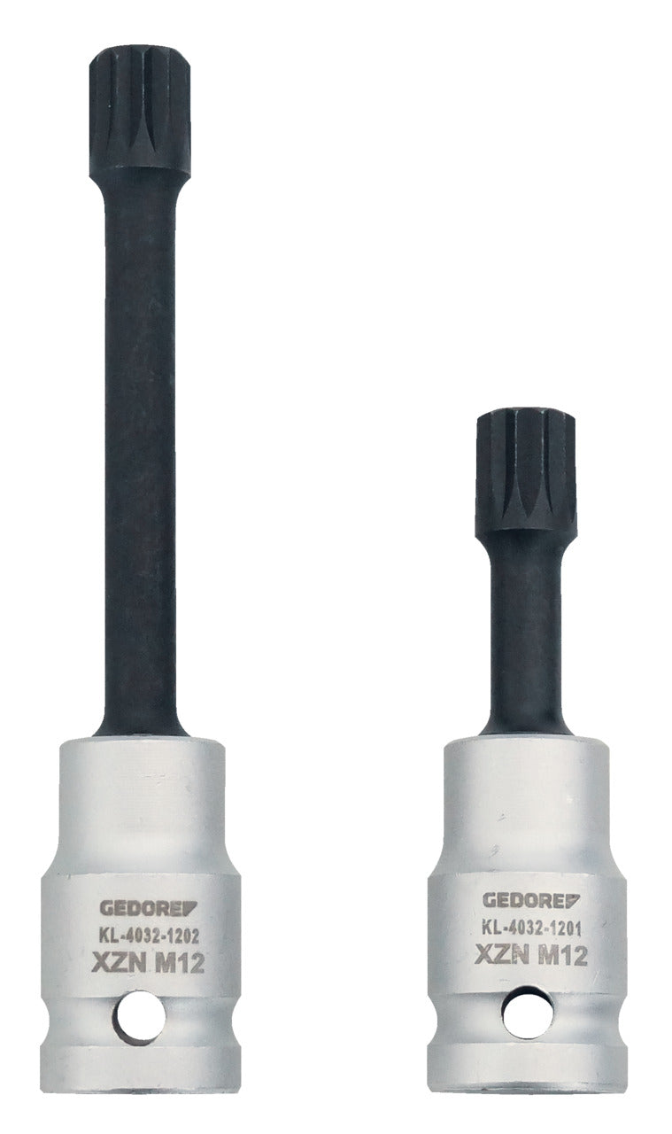 KL-4032-120 - Juego de puntas de destornillador 1/2", XZN M12, 2 piezas