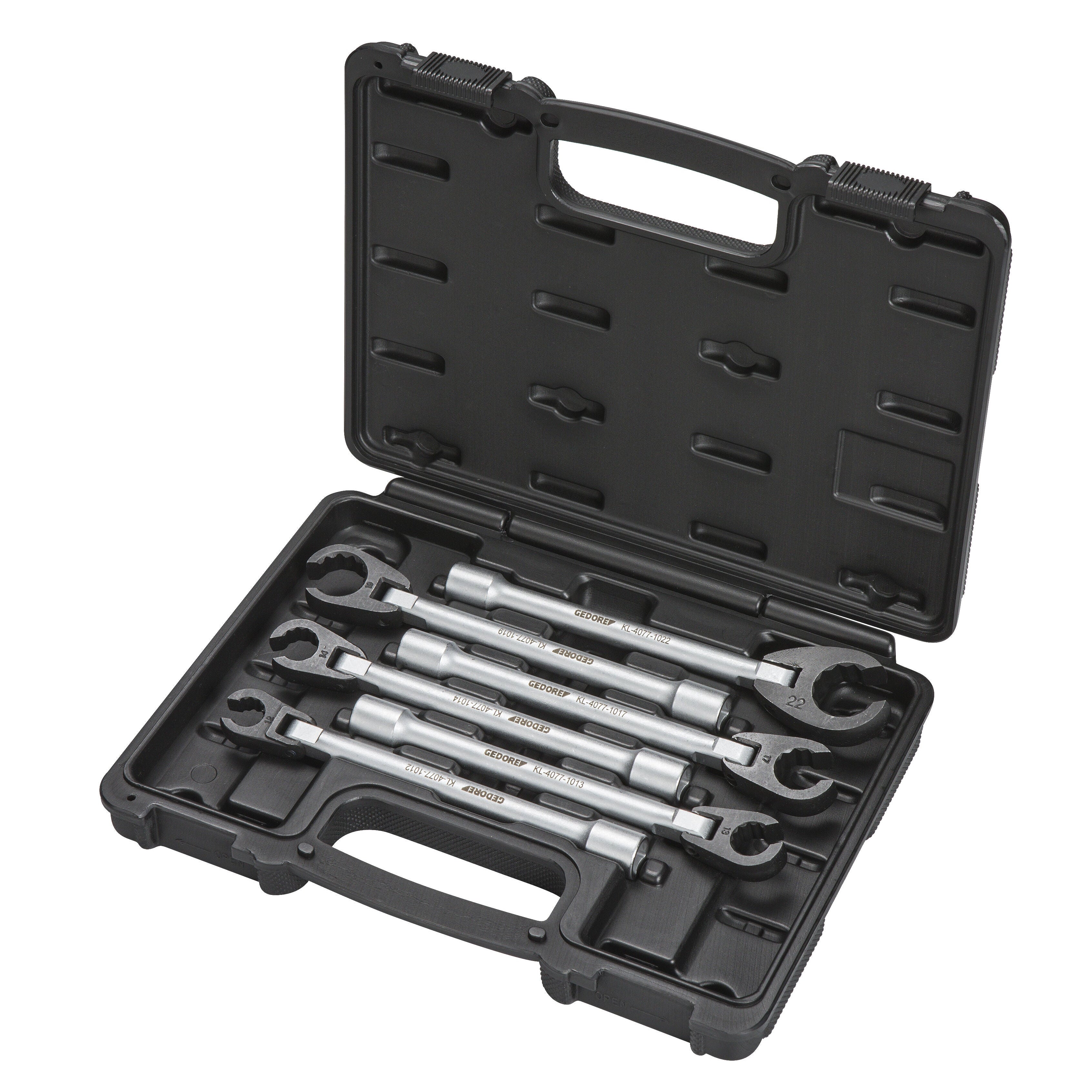 GEDORE Automotive KL-4077-10 K - Juego de llaves abiertas para racores
